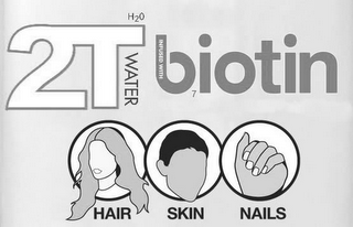 2T H2O WATER INFUSED WITH BIOTIN HAIR SKIN NAILS logo