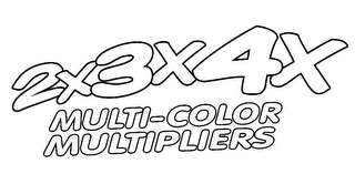 2X3X4X MULTI-COLOR MULTIPLIERS logo