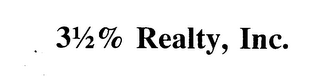 3 1/2% REALTY, INC. logo
