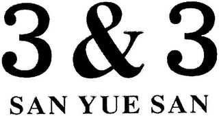 3 & 3 SAN YUE SAN logo