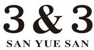 3 &3 SAN YUE SAN logo