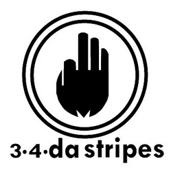 3 4 DA STRIPES logo