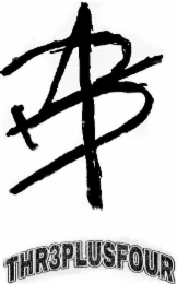 3 +4 THR3PLUSFOUR logo