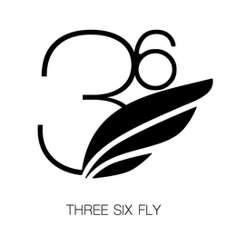 3 6 THREE SIX FLY logo