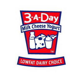 3-A-DAY MILK CHEESE YOGURT LOWFAT DAIRY CHOICE logo