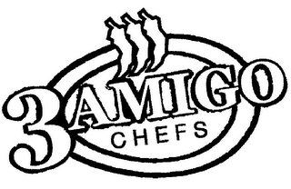 3 AMIGO CHEFS logo
