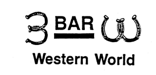 3 BAR W WESTERN WORLD logo