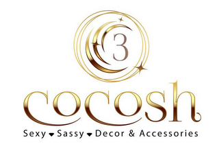 3 CCC COCOSH SEXY SASSY DECOR & ACCESSORIES logo
