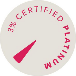 3% CERTIFIED PLATINUM logo