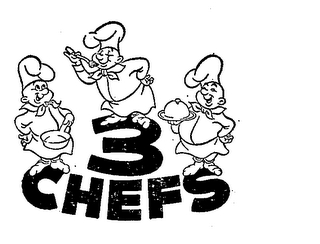 3 CHEFS logo