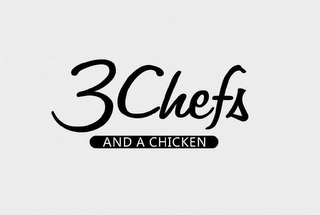 3 CHEFS AND A CHICKEN logo
