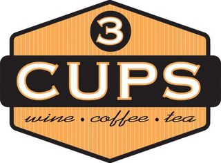 3 CUPS WINE COFFEE TEA logo