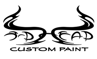 3-D HEAD CUSTOM PAINT logo