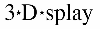 3 D SPLAY logo