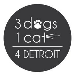 3 DOGS 1 CAT 4 DETROIT logo