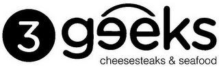 3 GEEKS CHEESESTEAKS & SEAFOOD logo