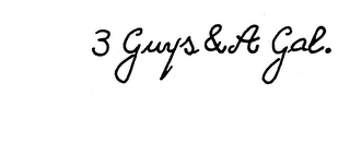 3 GUYS & A GAL. logo