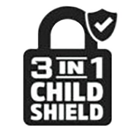 3 IN 1 CHILD SHIELD logo