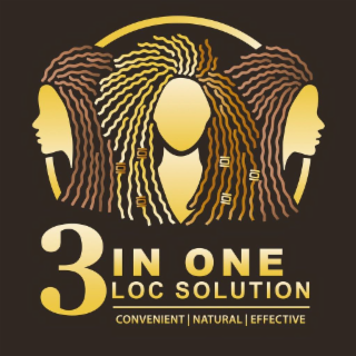 3 IN ONE LOC SOLUTION CONVENIENT NATURAL EFFECTIVE logo