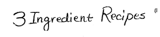 3 INGREDIENT RECIPES logo