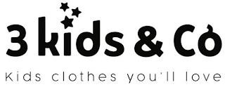 3 KIDS & CO KIDS CLOTHES YOU'LL LOVE logo