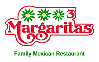 3 MARGARITAS FAMILY MEXICAN RESTAURANT logo