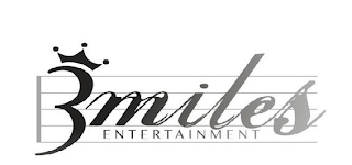 3 MILES ENTERTAINMENT logo