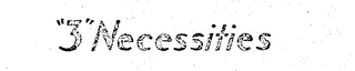 "3" NECESSITIES logo