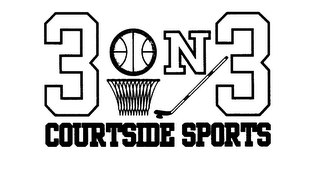 3 ON 3 COURTSIDE SPORTS logo