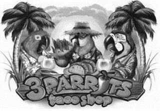 3 PARROTS TACO SHOP logo