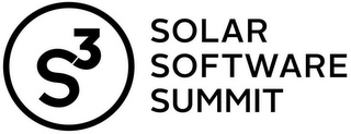 3 S SOLAR SOFTWARE SUMMIT logo