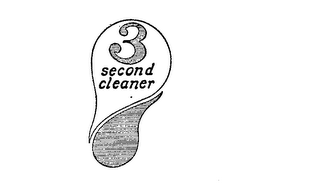 3 SECOND CLEANER logo
