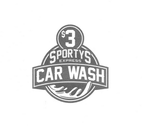 $3 SPORTYS EXPRESS CAR WASH logo