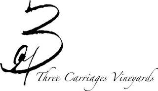 3 THREE CARRIAGES VINEYARDS logo