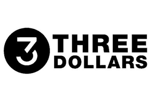 3 THREE DOLLARS logo
