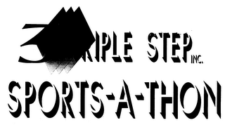 3 TRIPLE STEP INC. SPORTS-A-THON logo