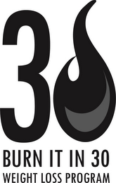 30 BURN IT IN 30 WEIGHT LOSS PROGRAM logo