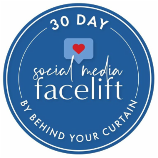 30 DAY SOCIAL MEDIA FACELIFT BY BEHIND YOUR CURTAIN logo