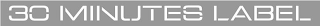 30 MINUTES LABEL logo