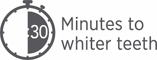 30 MINUTES TO WHITER TEETH logo