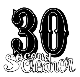 30 SECOND CLEANER logo