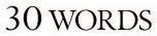 30 WORDS logo