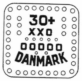 30 + XX0 00000 DANMARK logo