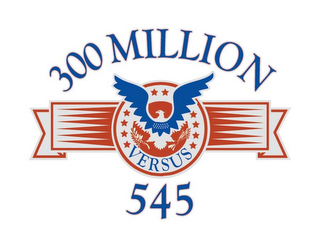 300 MILLION VERSUS 545 logo