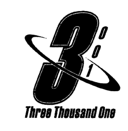 3001 THREE THOUSAND ONE logo