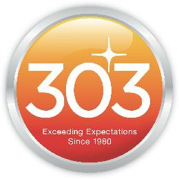 303 EXCEEDING EXPECTATIONS SINCE 1980 logo