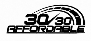 30/30 AFFORDABLE logo