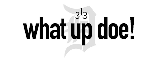 313 D WHAT UP DOE! logo