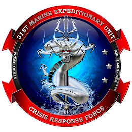 31ST MARINE EXPEDITIONARY UNIT STRIKE FROM AIR-LAND-SEA CRISIS RESPONSE FORCE logo