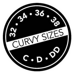 32 34 36 38 CURVY SIZES C D DD logo